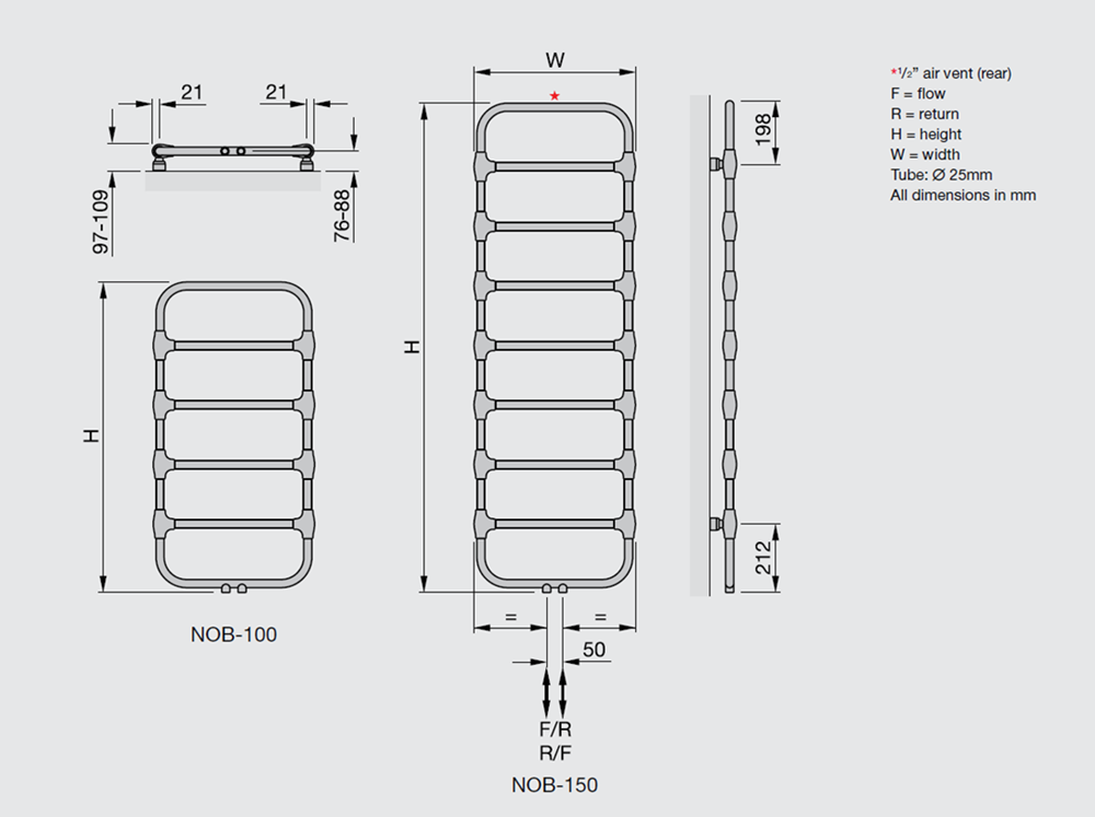 Nobis Heated Towel Rails For Bathrooms Zehnder Heating Walton Bathrooms