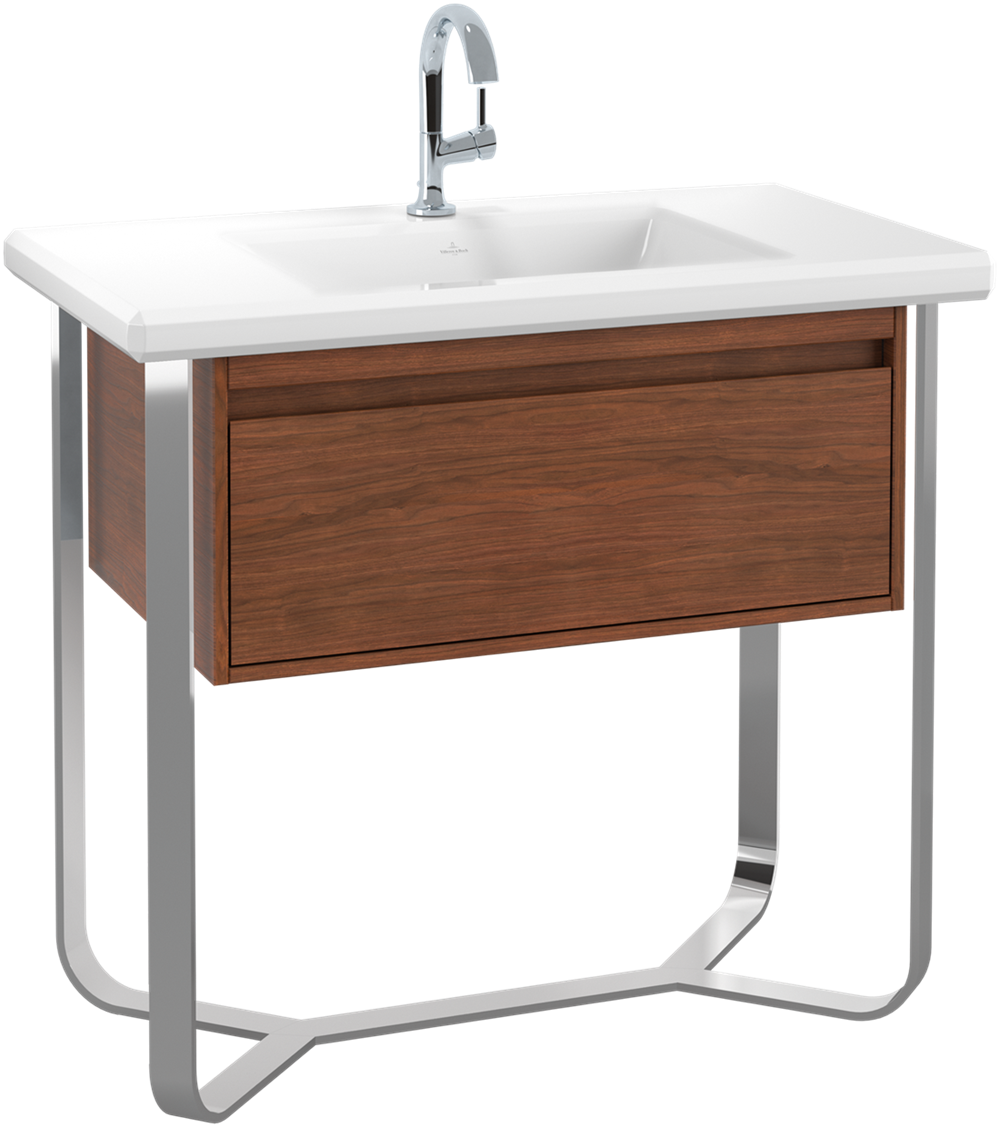 Antheus Vanity Unit With Stainless Steel Frame Width 927mm Villeroy Boch Basins Walton Bathrooms