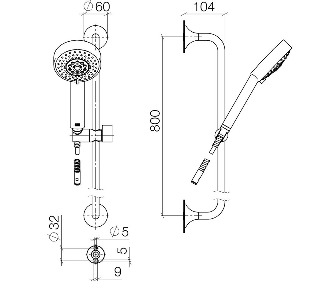 Vaia Shower Set - Dornbracht - Showers | Walton Bathrooms