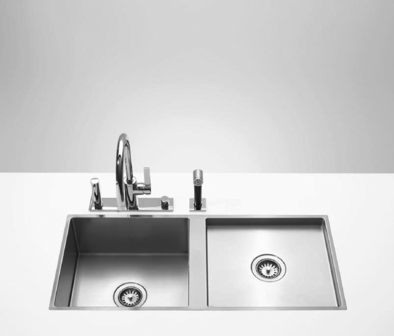 Double Kitchen Sink Depth 200 Mm 40 Mm Dornbracht Kitchen Mixers Sinks Walton Bathrooms