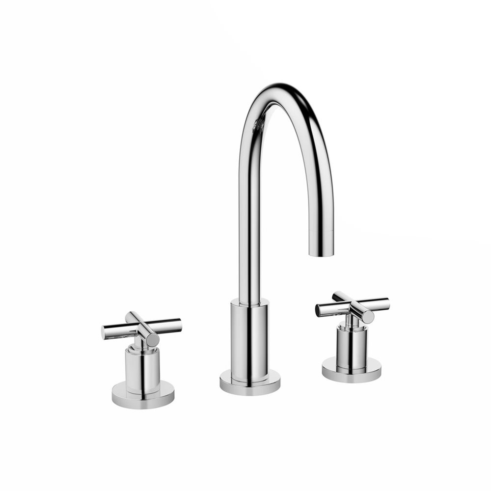 Tara 3 Hole Basin Mixer With Pop Up Waste