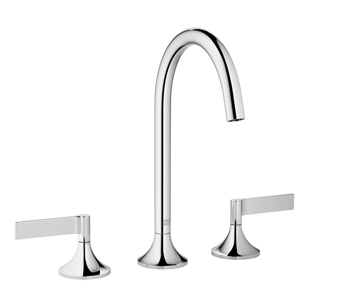 Vaia Three Hole Lever Handle Basin Mixer With Pop-Up Waste - Dornbracht ...