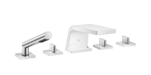 CL.1 Five Hole Bath Mixer For Deck Mounting With Diverter