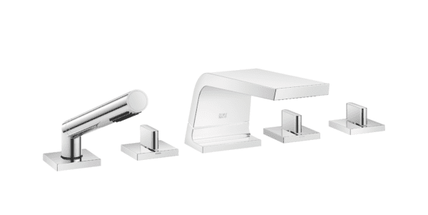 CL.1 Five Hole Bath Mixer For Deck Mounting With Diverter