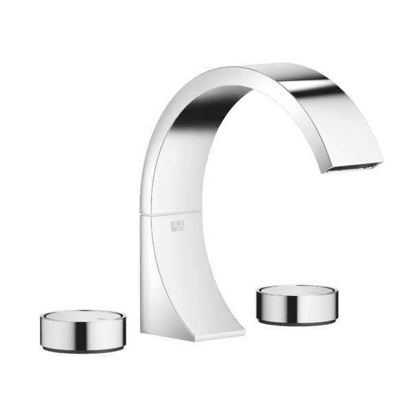 CYO Three-Hole Basin Mixer With Pop-Up Waste - Projection 167 mm