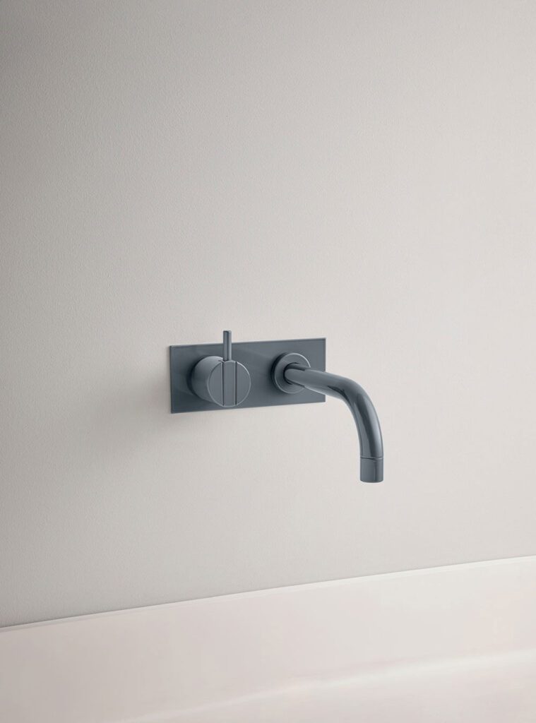 112 One Handle Built-In Basin Mixer Lever On Left