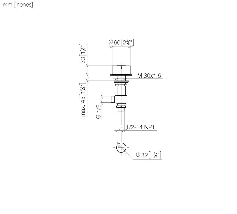 Round Deck Valve Anti-Clockwise Closing Hot - Image 2