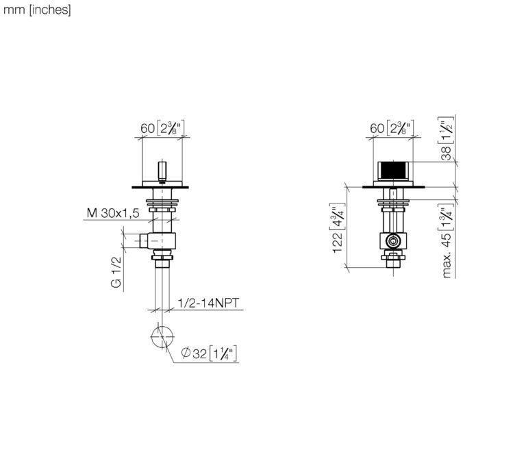 CL.1 Deck Valve Clockwise Closing Cold - Image 2