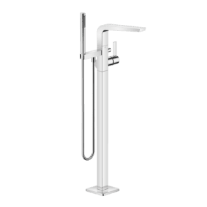 CL.1 Freestanding Bath Mixer With Stand Pipe With Hand Shower Set