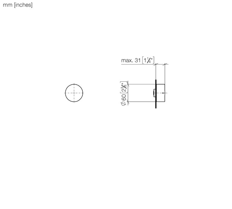 CL.1 Concealed Round Two-Way or Three-Way Diverter - Image 2