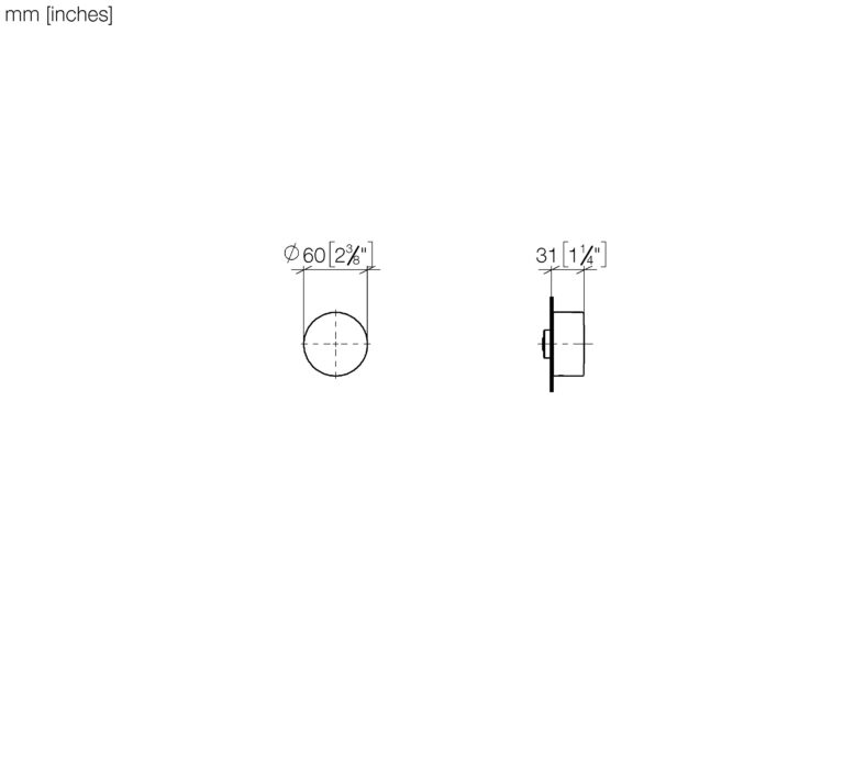Round Wall Valve 1/2" - Image 2