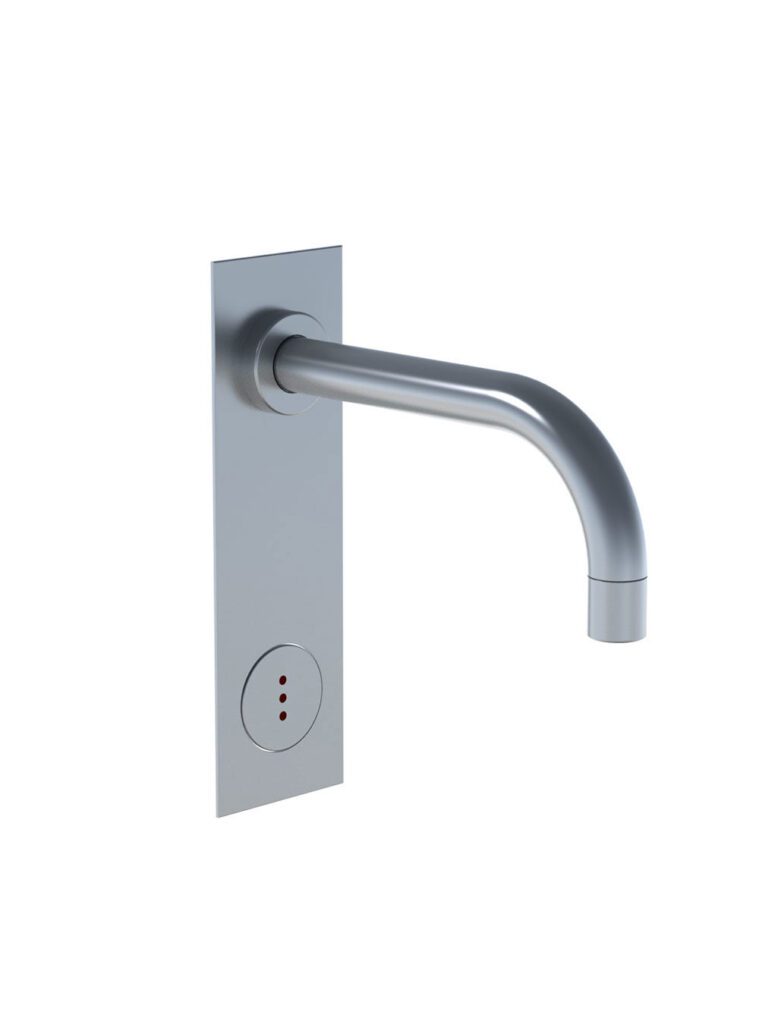 4312 Hands-Free Vertical Basin Tap With Sensor & 60 x 195 mm Cover Plate