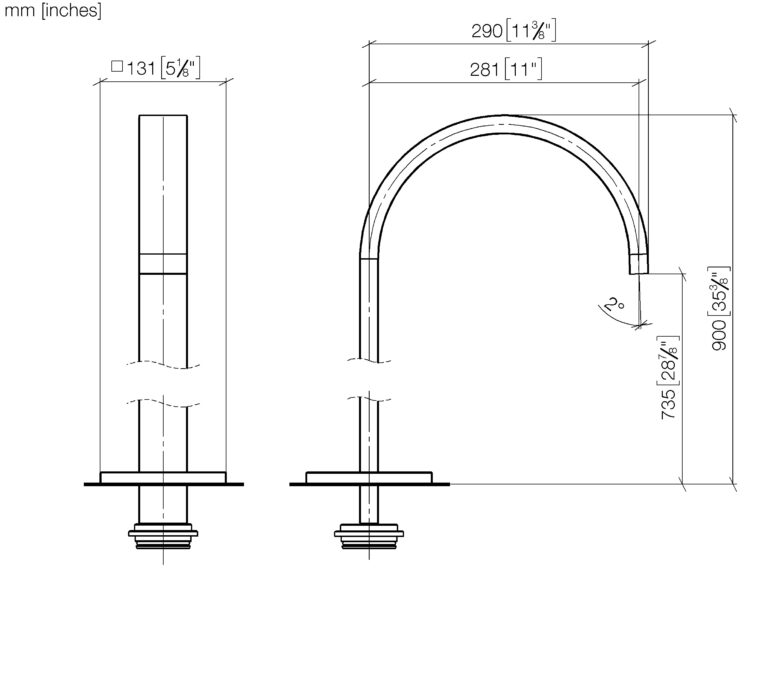 Mem Bath Spout For Free Standing Assembly - Image 2