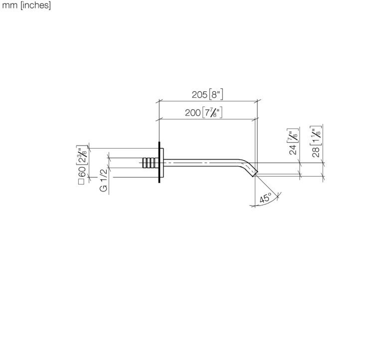 Imo Wall Mounted Bath Spout - Image 2