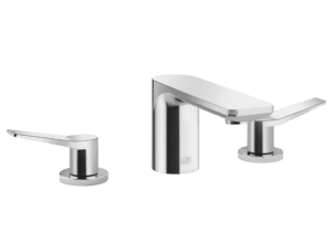 Lisse Three Hole Basin Mixer With Pop-Up Waste - Max. Flow 5.7 l/min