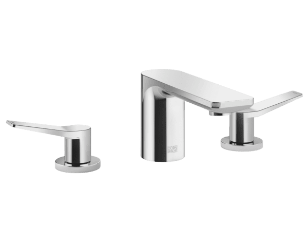 Lisse Three Hole Basin Mixer With Pop-Up Waste - Max. Flow 5.7 l/min
