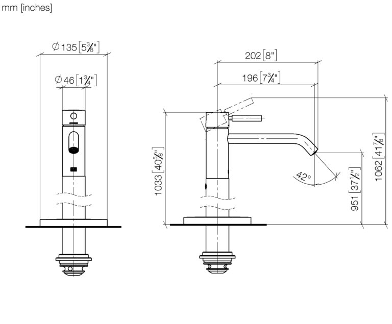 Meta Single-Lever Basin Mixer With Stand Pipe Without Pop-Up Waste - Image 2