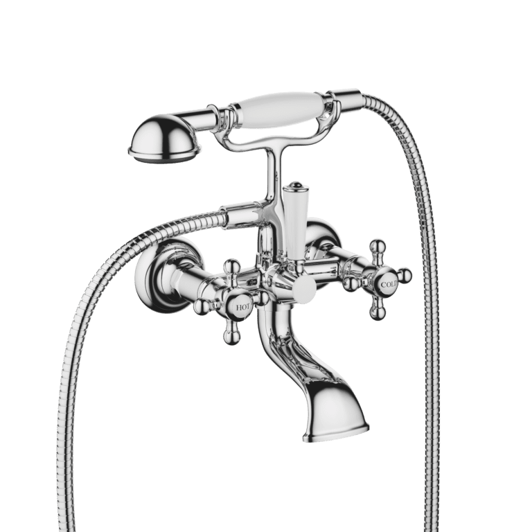 Madison Bath Mixer For Wall Mounting With Hand Shower Set