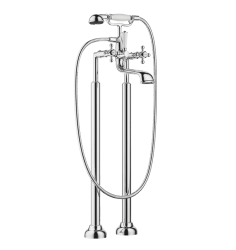 Madison Two-Hole Bath Mixer Free-Standing With Hand Shower Set