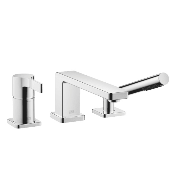 Lulu Three-Hole Single-Lever Bath Mixer For Bath Rim Or Tile Edge Installation