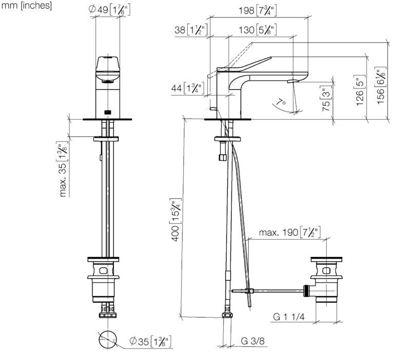 Lisse Single Lever Basin Mixer - Max. Flow 5.7 l/min - Image 2