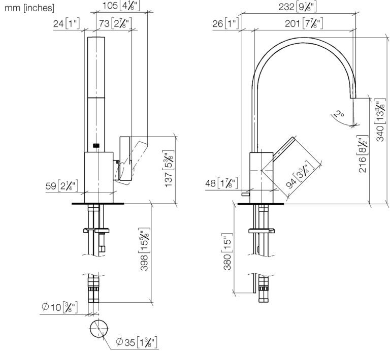 Mem Single Lever Basin Mixer - Image 2