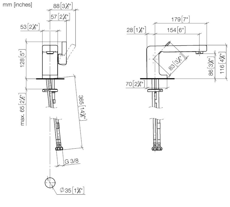 Lulu Single Lever Basin Mixer - Image 3