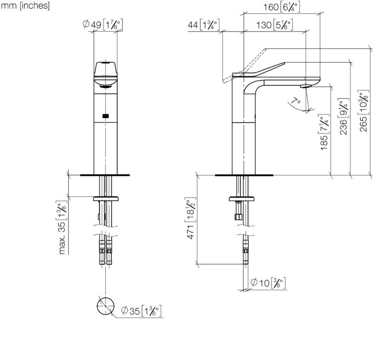 Lisse Single Lever Basin Mixer With High Spout - Max. Flow 5.7 l/min - Image 2