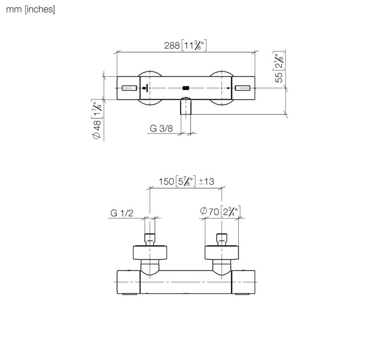 Lisse Shower Thermostat For Wall Mounting - Image 2