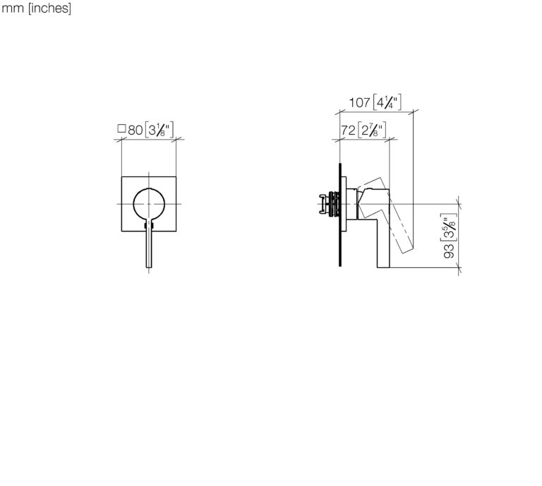 Imo Wall Mounted Single Lever Shower Mixer - Image 2