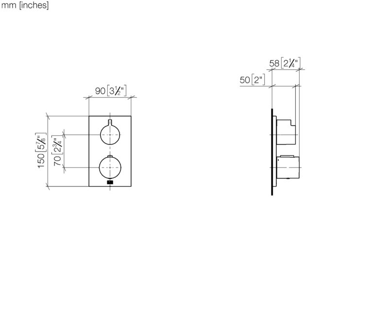 Concealed Thermostat With One Function Volume Control - Image 2