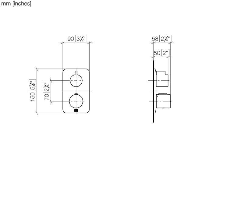 Lisse Concealed Thermostat With One Function - Image 2