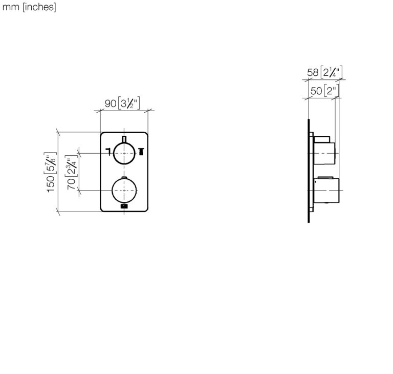 Lulu Concealed Thermostat With Two Function Volume - Image 2
