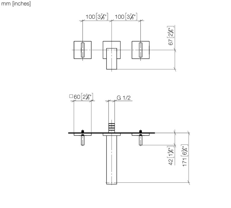 Mem Wall Mounted Basin Mixer - Image 2