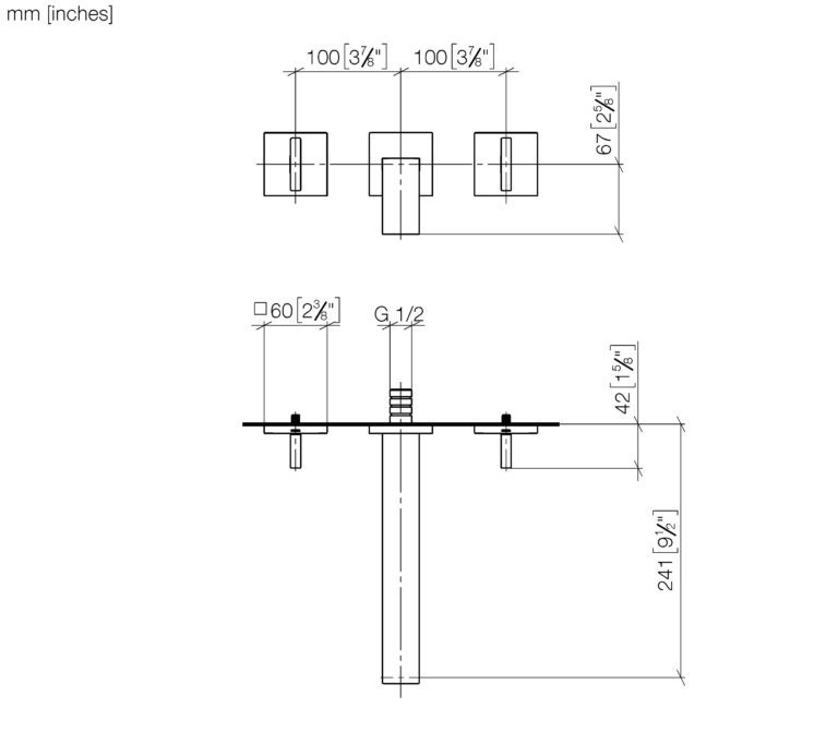 Mem Wall Mounted Basin Mixer - Image 4