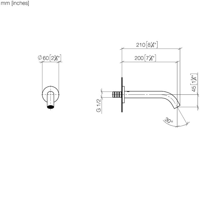 Meta Bath Spout For Wall Mounting - Image 2