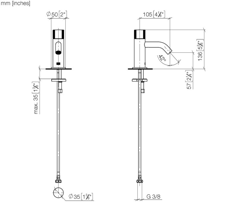 Meta Pillar Tap - Cold Water - Image 2