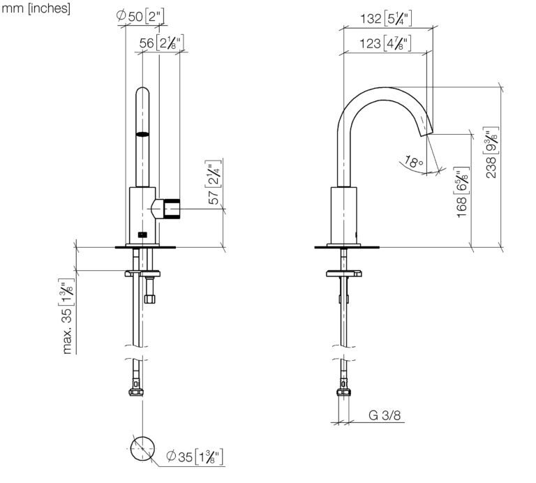 Meta Pillar Tap - Cold Water - Image 2