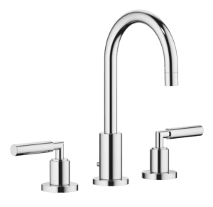 Tara Three-Hole Basin Mixer With Pop Up Waste