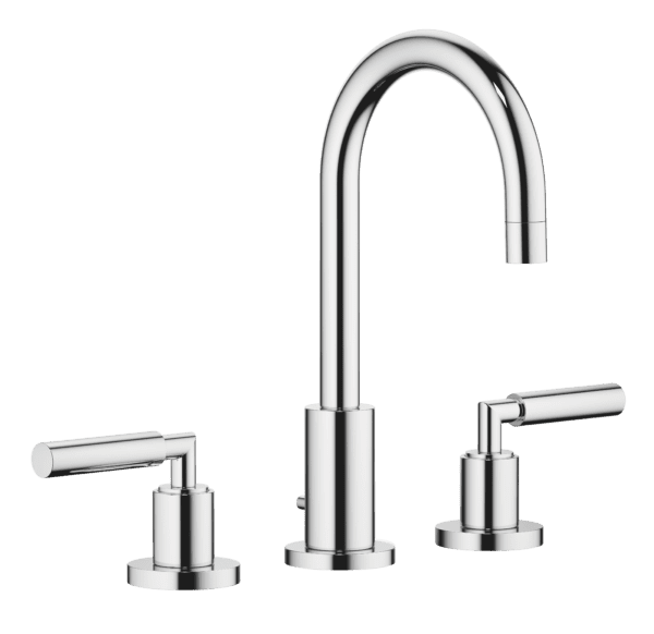Tara Three-Hole Basin Mixer With Pop Up Waste