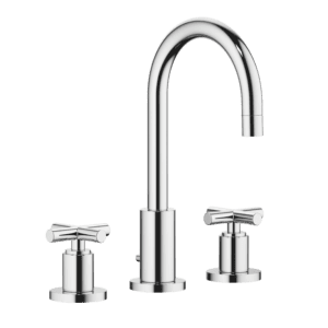Tara Three-Hole Basin Mixer With Pop Up Waste