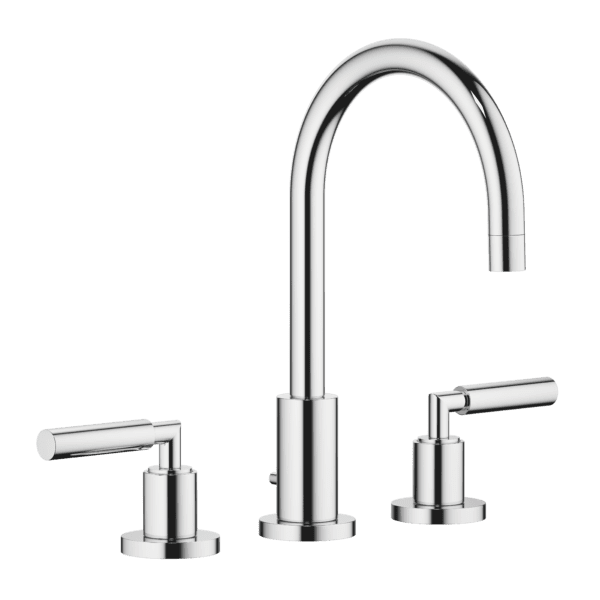 Tara Three-Hole Basin Mixer With Pop Up Waste