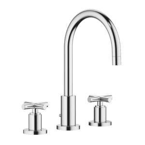 Tara Three-Hole Basin Mixer With Pop Up Waste