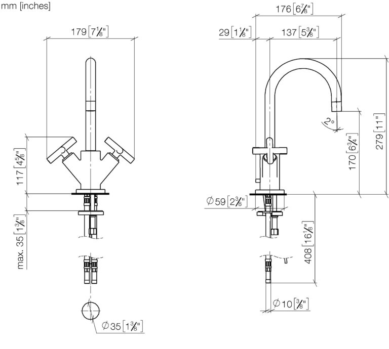 Tara Single Hole Basin Mixer With Pop-Up Waste - Image 2