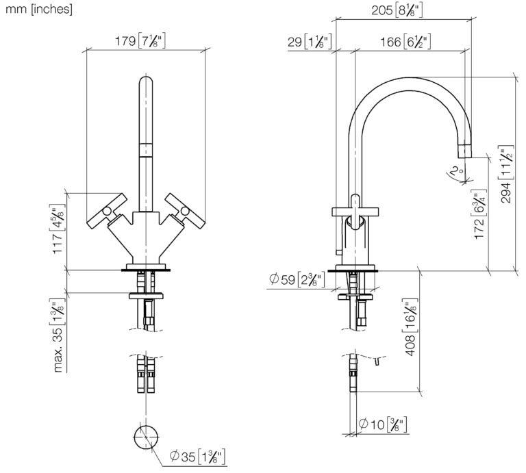 Tara Single Hole Basin Mixer With Pop-Up Waste - Image 2