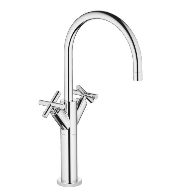 Tara Single Hole Basin Mixer With Raised Base