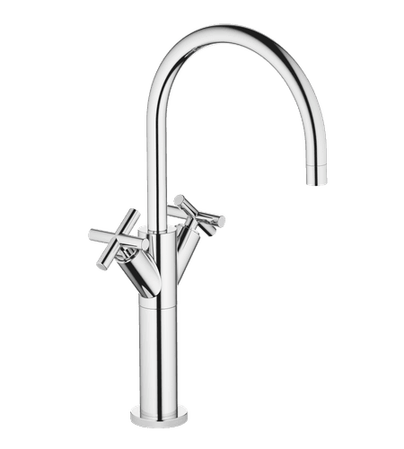 Tara Single Hole Basin Mixer With Raised Base