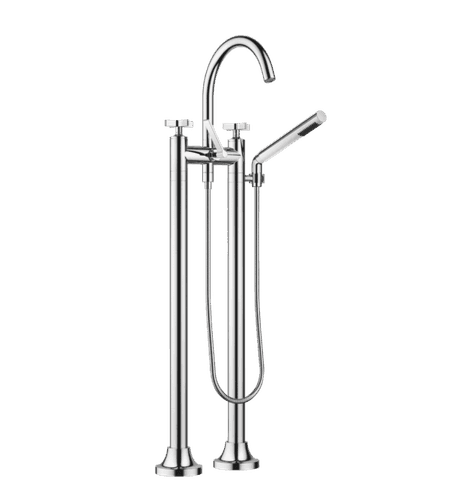 Vaia Two-Hole Cross Handle Bath Mixer Free Standing Assembly