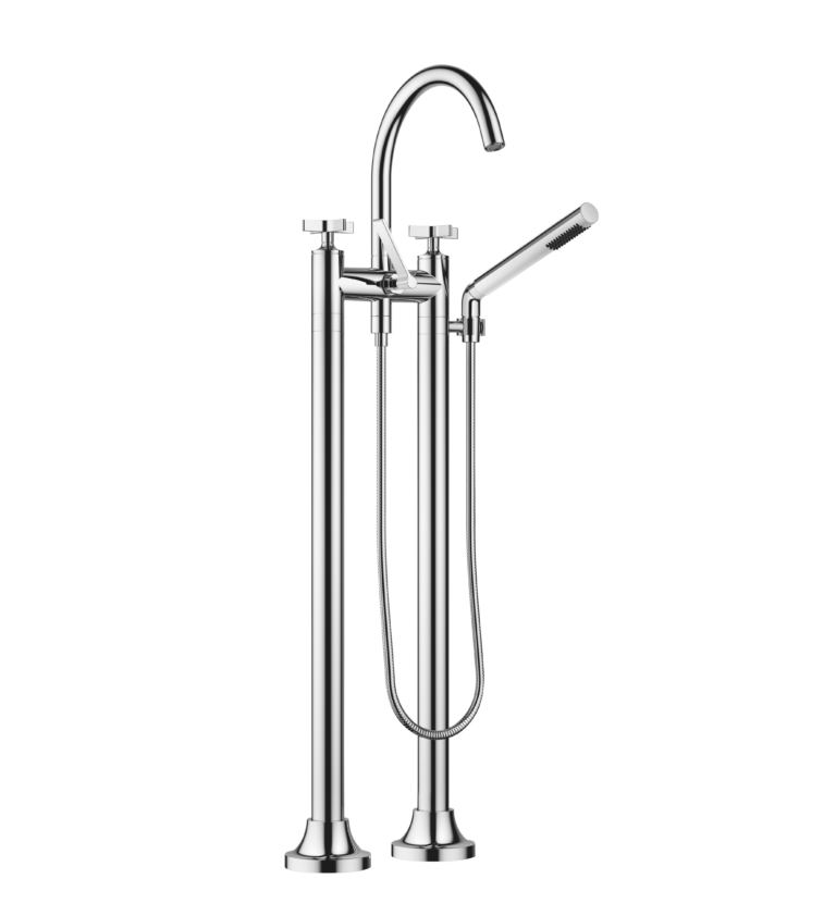Vaia Two-Hole Cross Handle Bath Mixer Free Standing Assembly