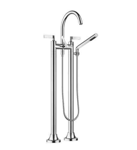 Vaia Two-Hole Lever Handle Bath Mixer Free Standing Assembly